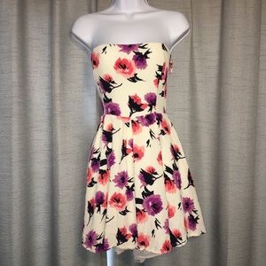 Floral Tube Top Blouse SZ Large